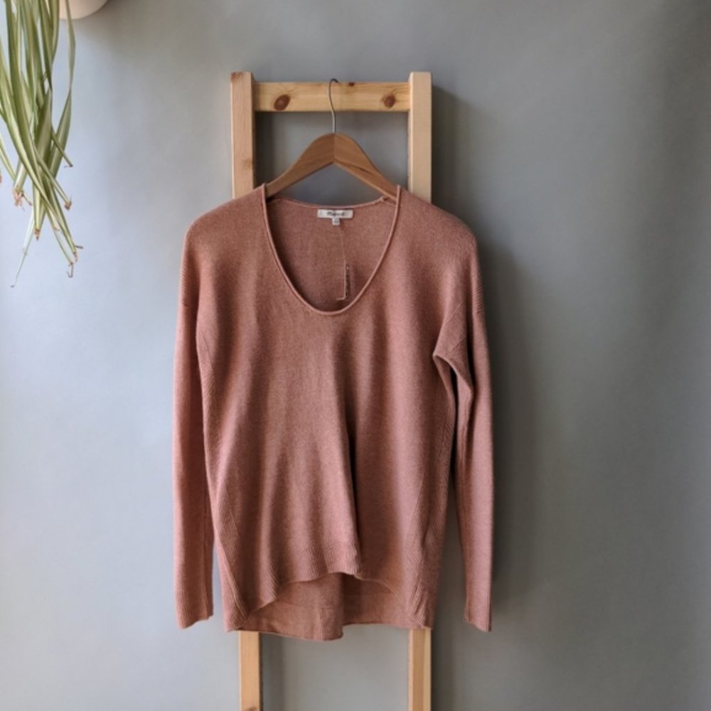 NWT Madewell Kimball Pullover Sweater Rose XS